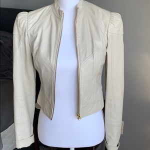 Bebe leather jacket XS